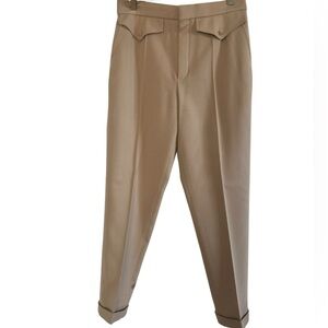 Chloe Wool Cuffed Pants • 42 FR/8 US